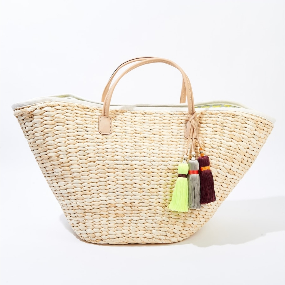 India Hicks Riviera Basket Rapeseed Bag - Picture 4 of 16